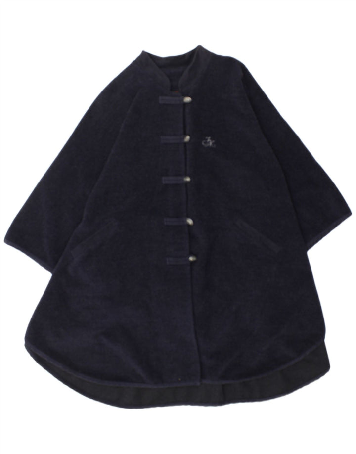 Cappotto poncho da donna Fort & Madox UK 40 grande blu navy