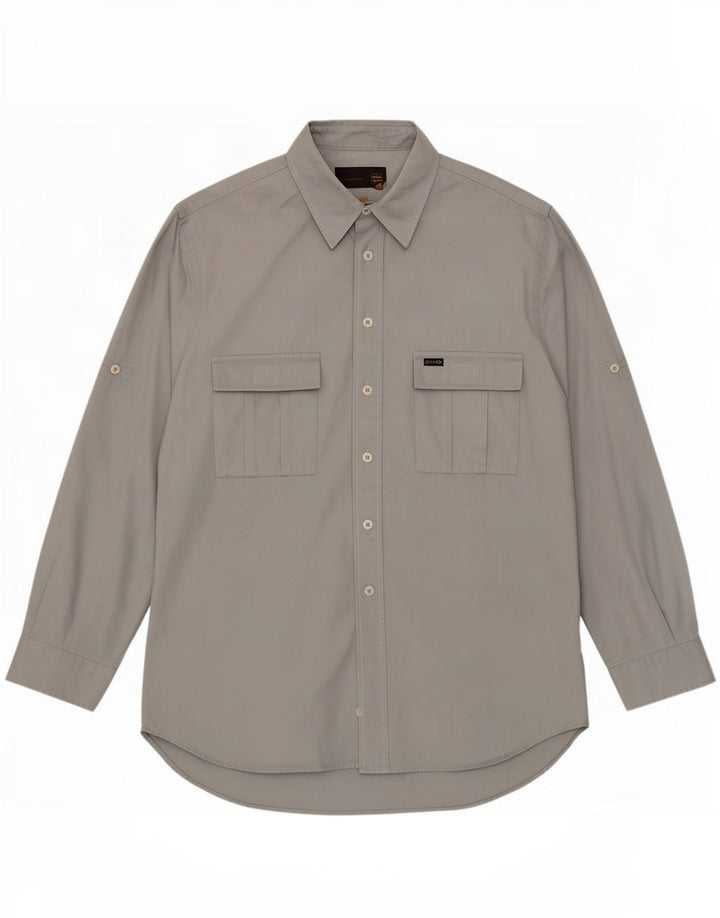 Camicia Uomo Gas Large in Cotone Grigio
