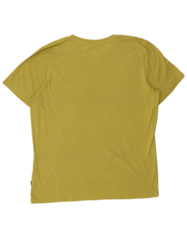 T-shirt grafica da uomo Hugo Boss Top 2XL cotone giallo