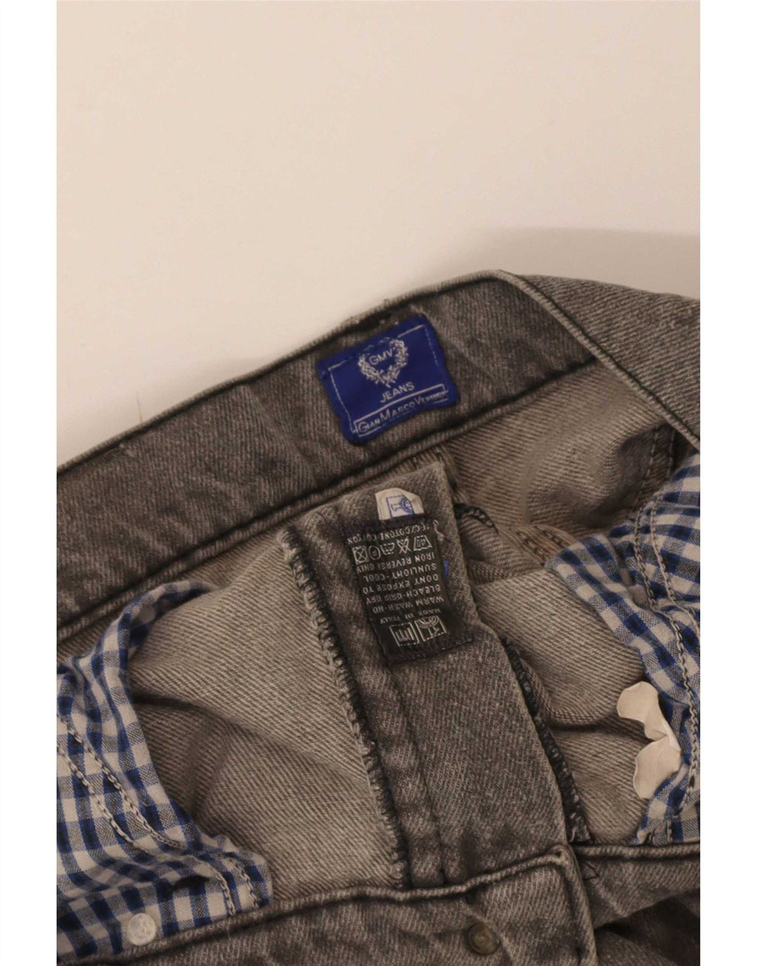 Jeans dritti da uomo Gianmarco Venturi W32 L34 cotone grigio