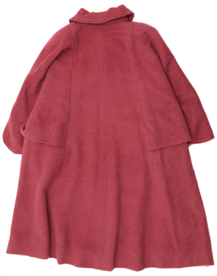 Cappotto vintage da donna a mantella, taglia unica, rosa