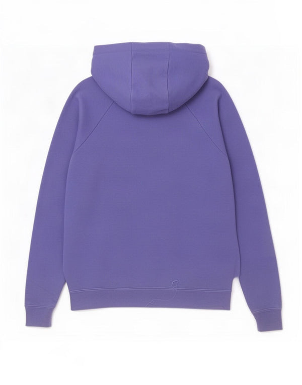 Felpa con cappuccio e zip oversize da donna Nike UK 6 XS cotone viola