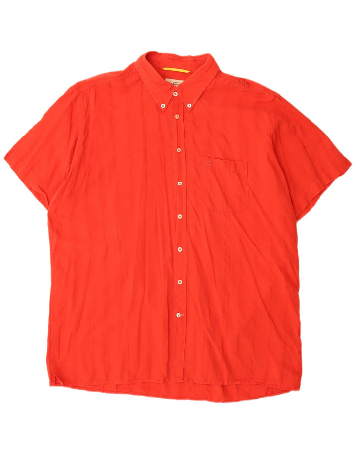 Camicia a maniche corte da uomo Camel Active 2XL in cotone rosso