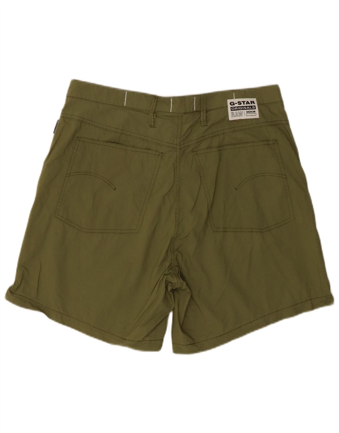 Pantaloncini chino da uomo G-Star W29 piccoli in cotone kaki