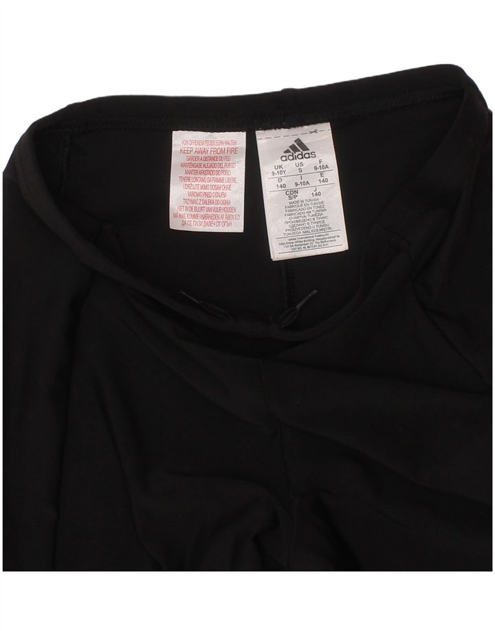 Pantaloncini sportivi Adidas bambina 9-10 anni poliestere nero