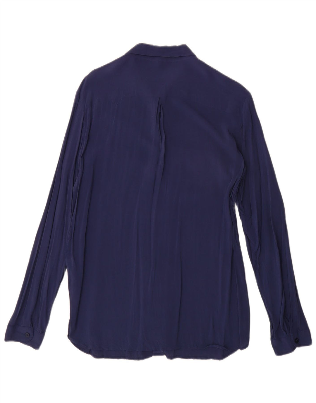 Camicia da donna BENETTON UK 12 Viscosa media blu navy