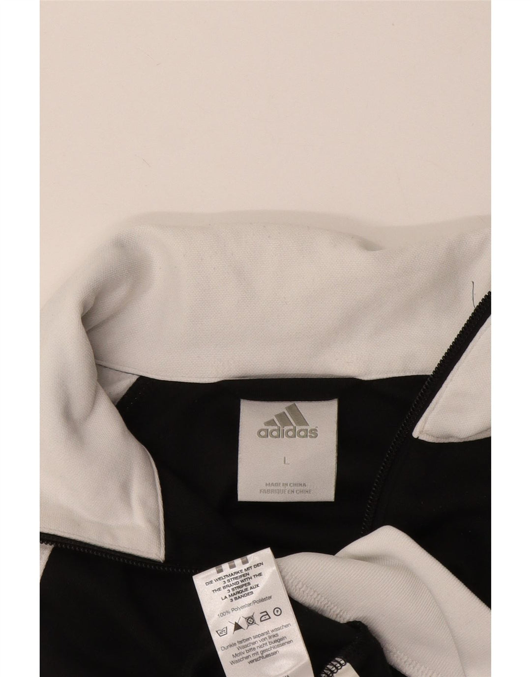 Giacca da tuta da ragazzo Adidas 11-12 anni Large Black Colourblock