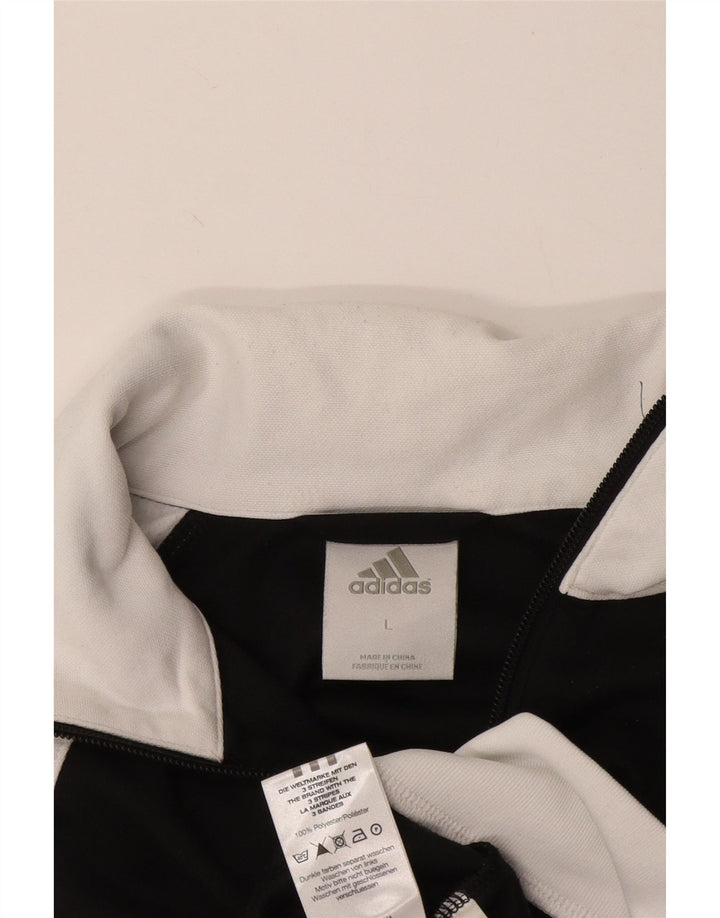 Giacca da tuta da ragazzo Adidas 11-12 anni Large Black Colourblock