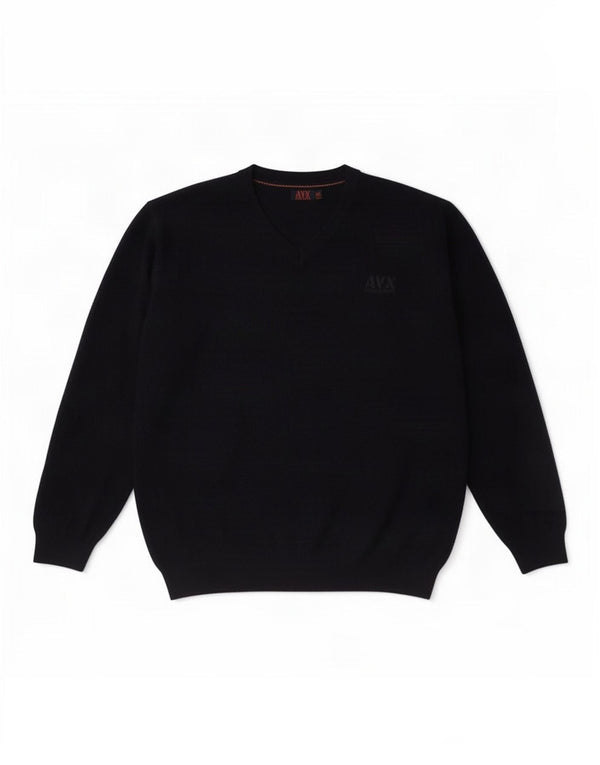 Avirex Maglione con scollo a V per ragazzi 11-12 anni Blu navy in viscosa
