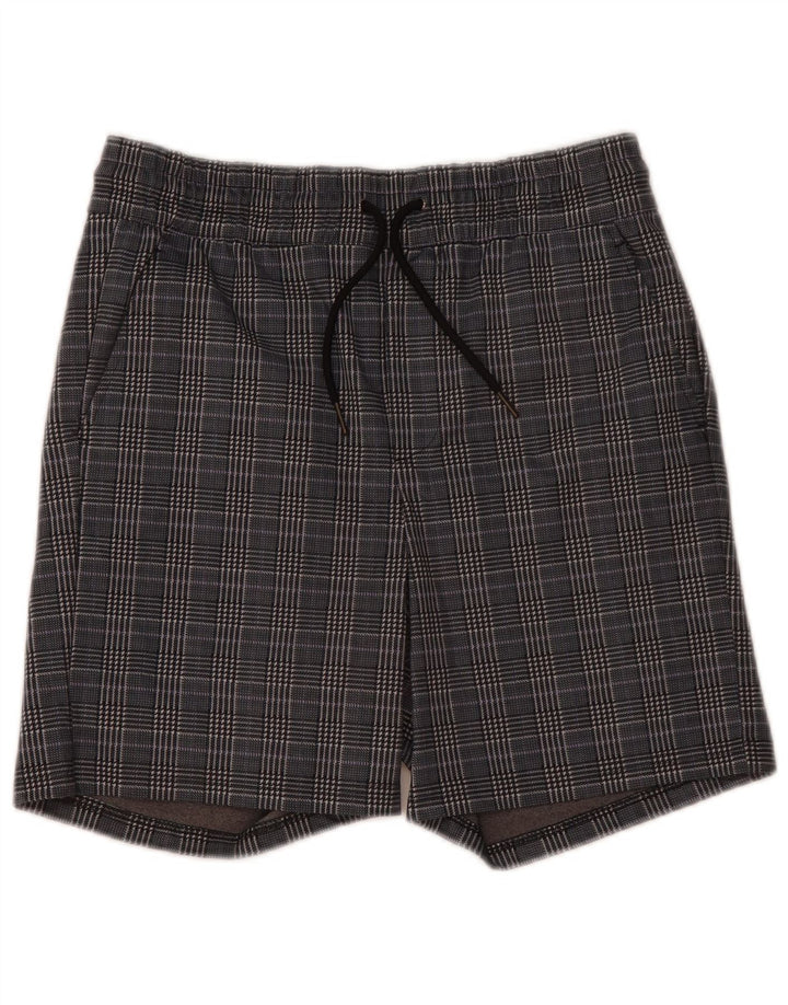 Pantaloncini chino da uomo Jack & Jones piccoli W29 poliestere a quadri grigi