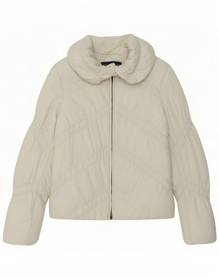 Piumino Donna Trussardi Jeans IT 40 Small Bianco Poliestere