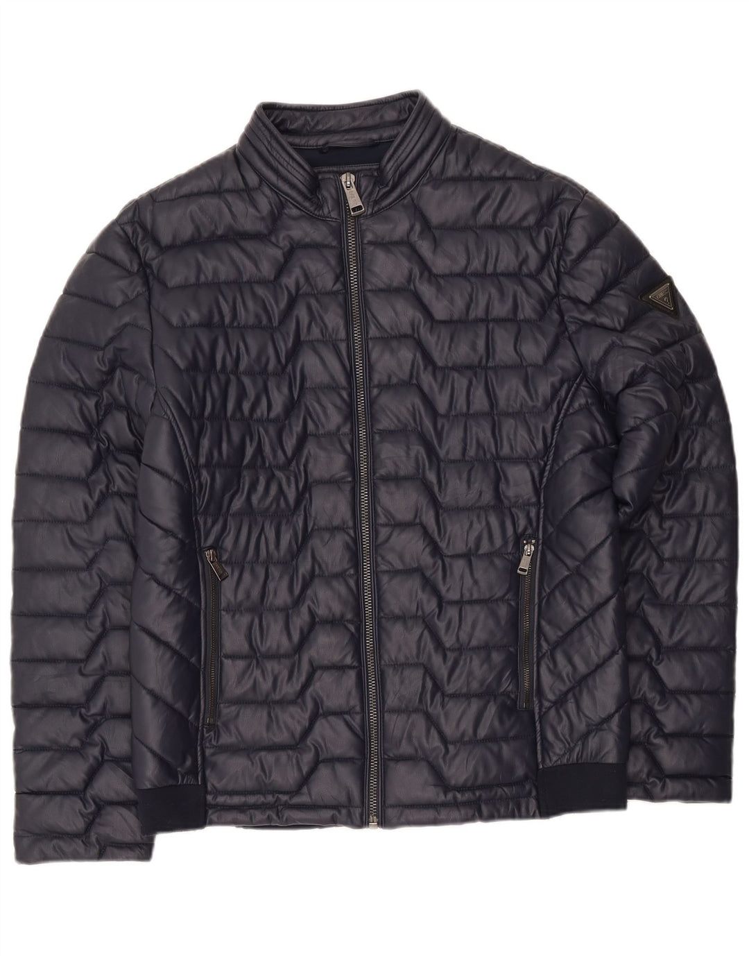Guess Giacca imbottita da uomo UK 42 XL Blu Navy Poliestere