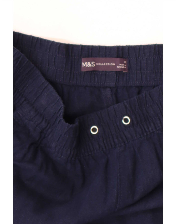 Pantaloncini chino da donna Marks & Spencer UK 12 medi W30 blu navy