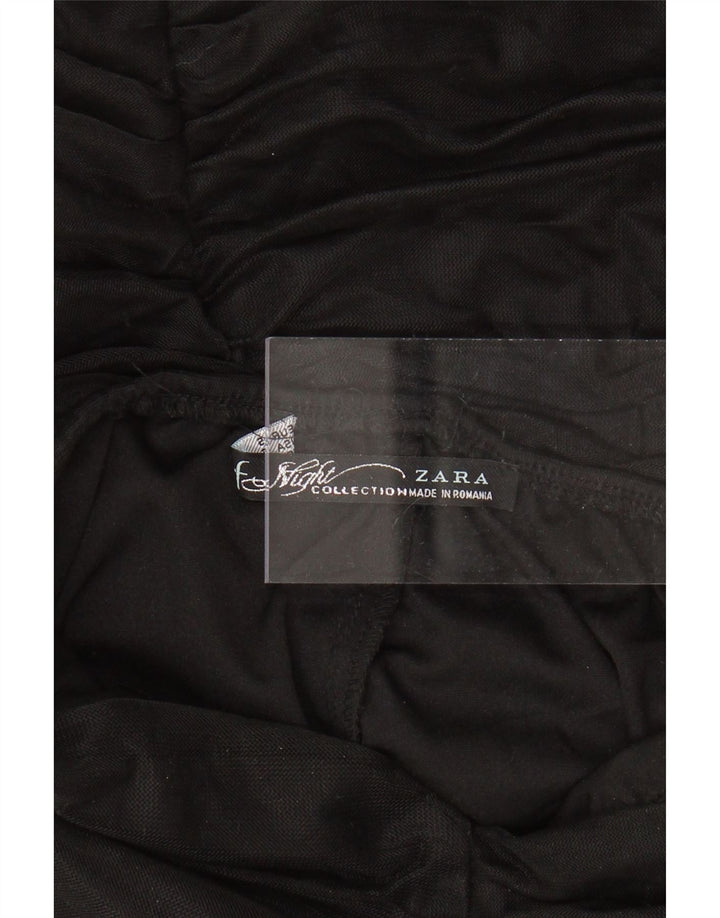 Abito aderente senza spalline da donna ZARA UK 8 piccolo nero