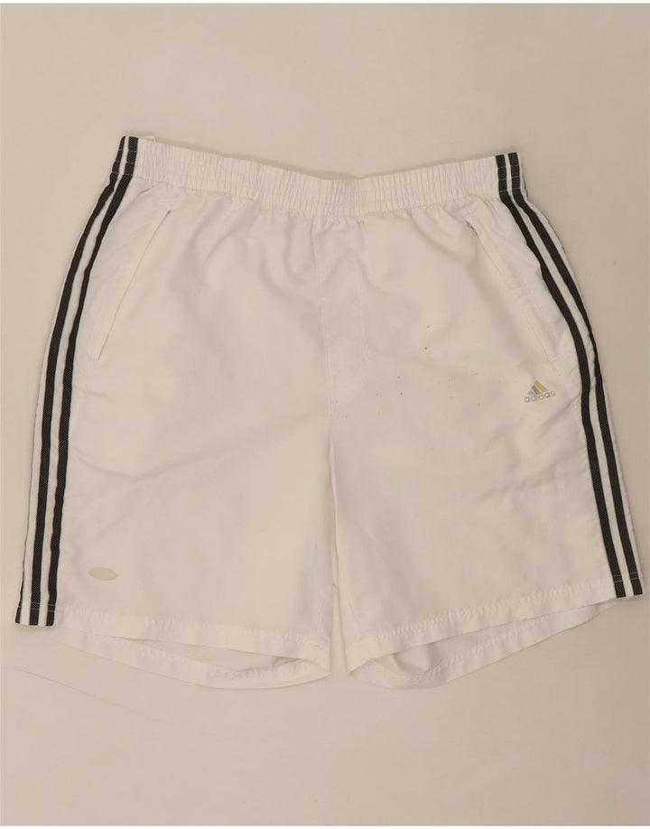 ADIDAS Mens Sport Shorts XL  White Polyester Vintage Adidas and Second-Hand Adidas from Messina Hembry 