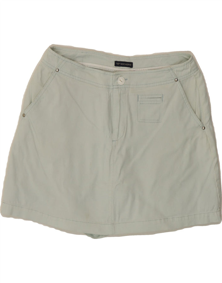 DOCKERS Womens Skort UK 14 Medium  Blue Cotton Vintage Dockers and Second-Hand Dockers from Messina Hembry 