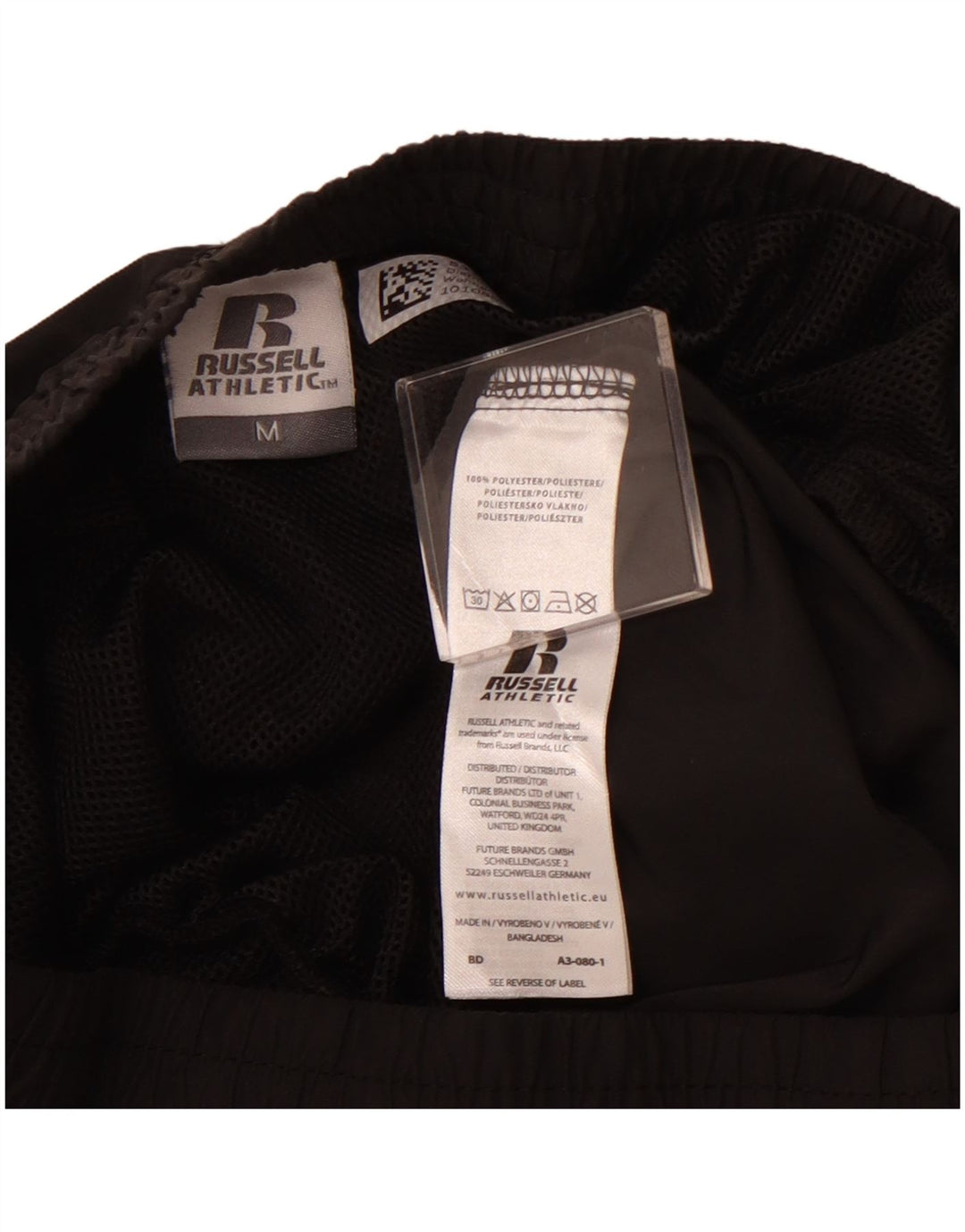 Pantaloncini sportivi da uomo RUSSELL ATHLETIC medio poliestere nero