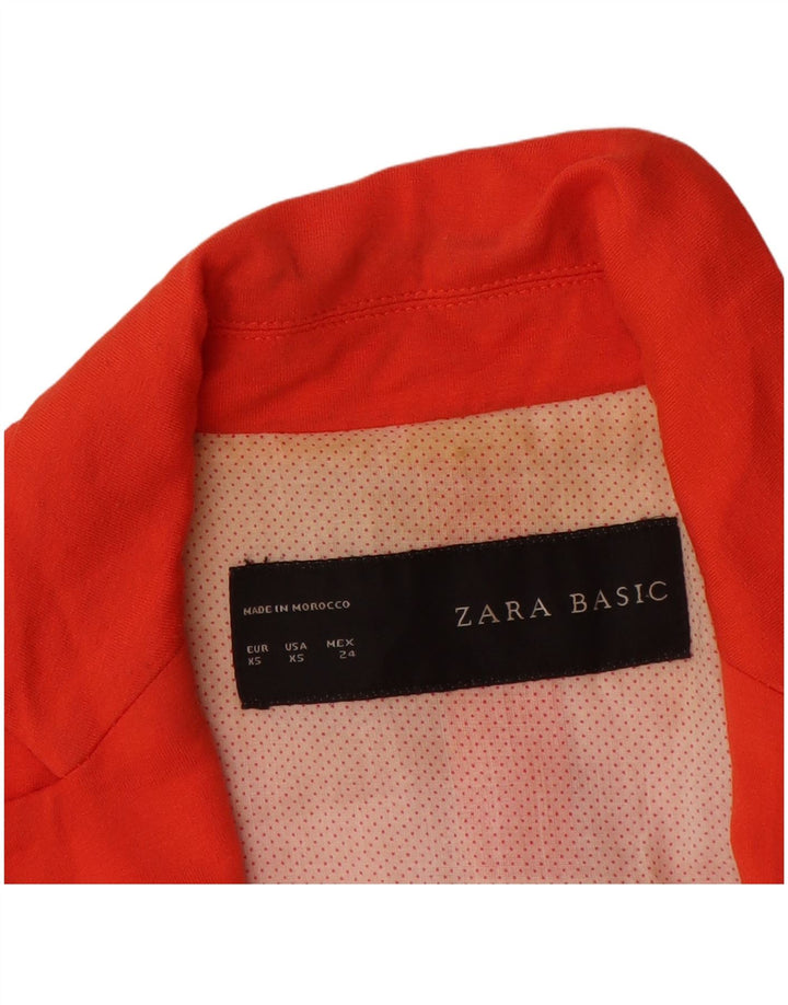 Giacca blazer a 1 bottone da donna Zara UK 6 XS arancione