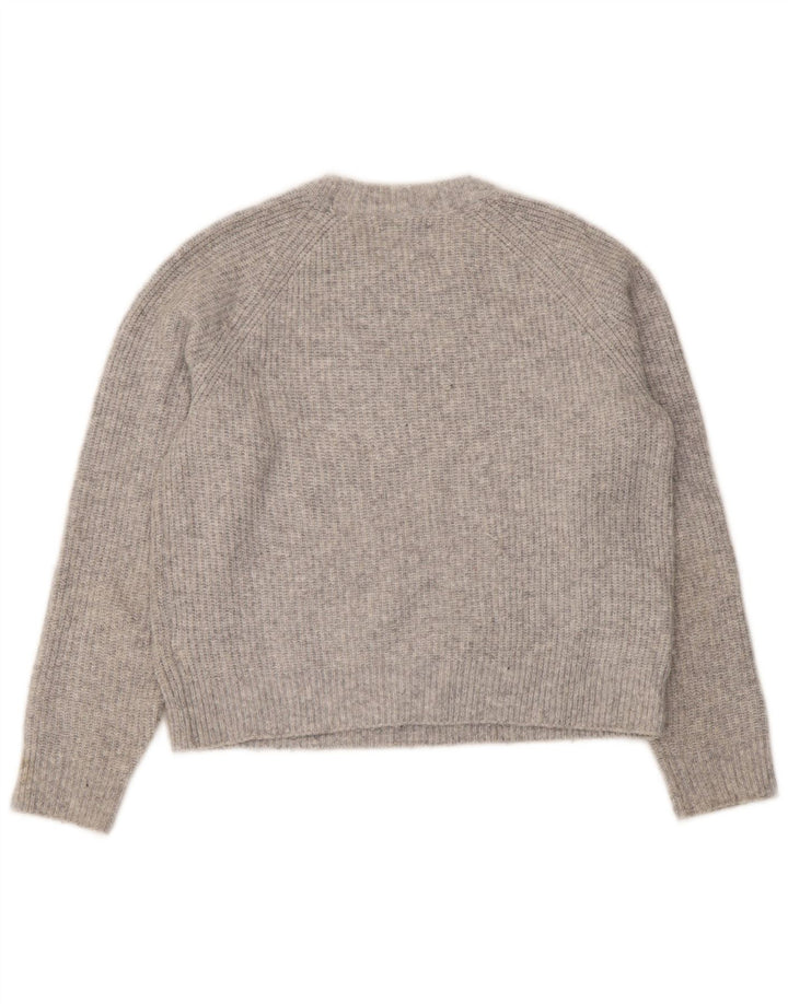 Maglione corto girocollo per ragazze Zara 11-12 anni in poliestere grigio