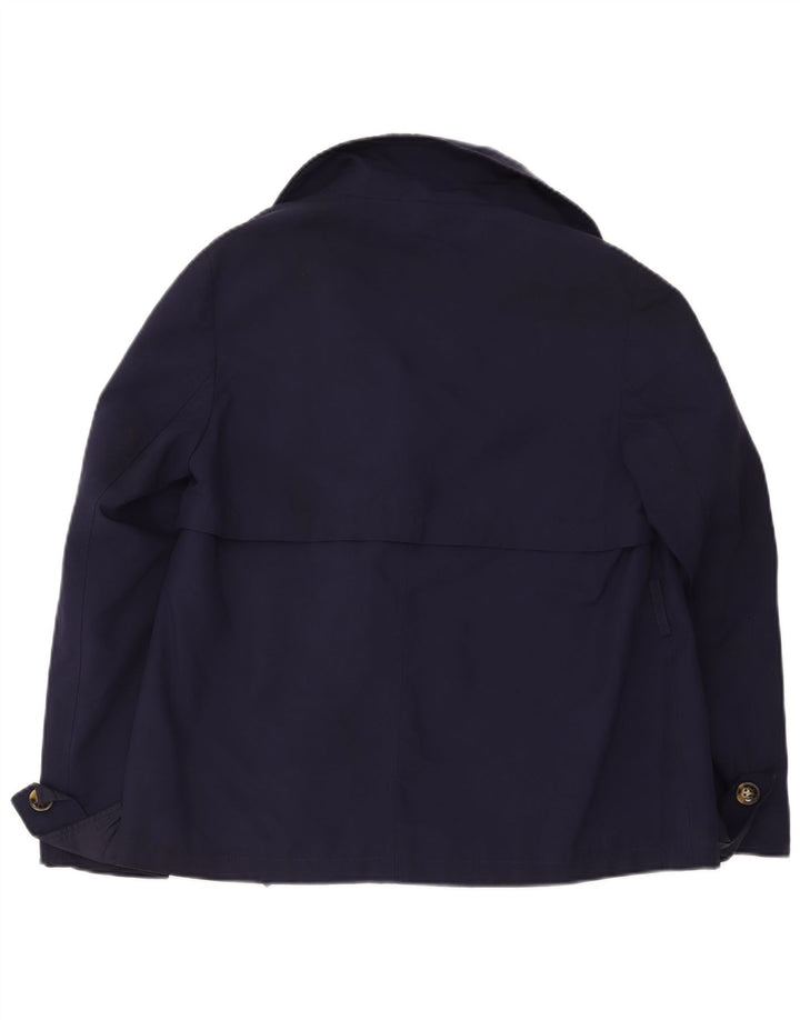 Trench corto da donna Marks & Spencer UK 14 grande poliestere blu navy