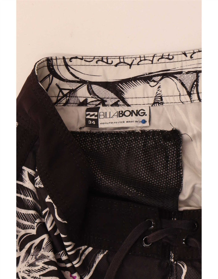 Pantaloncini da bagno grafici da uomo Billabong grandi in poliestere floreale nero