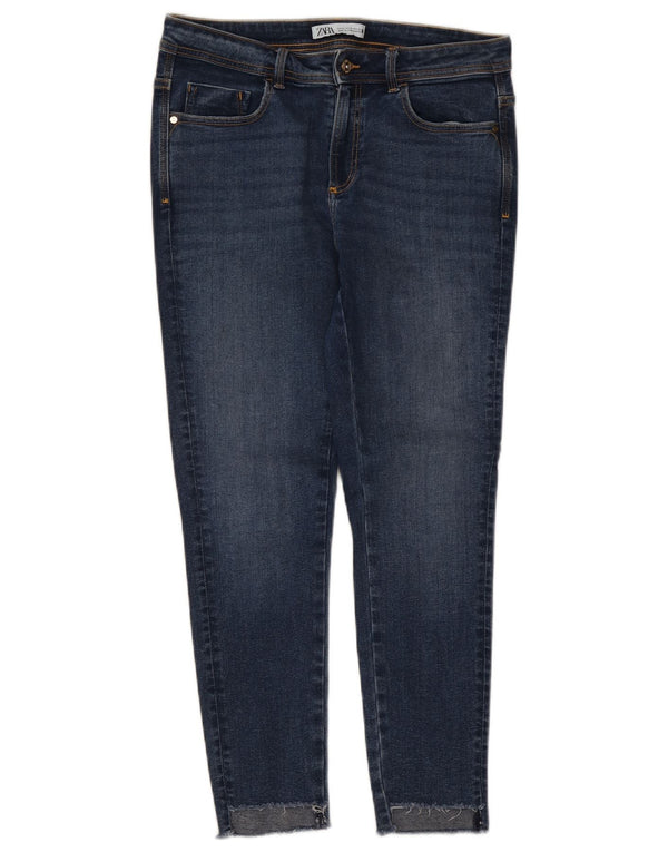 Jeans skinny da donna Zara EU 42 Large W32 L27 Blu