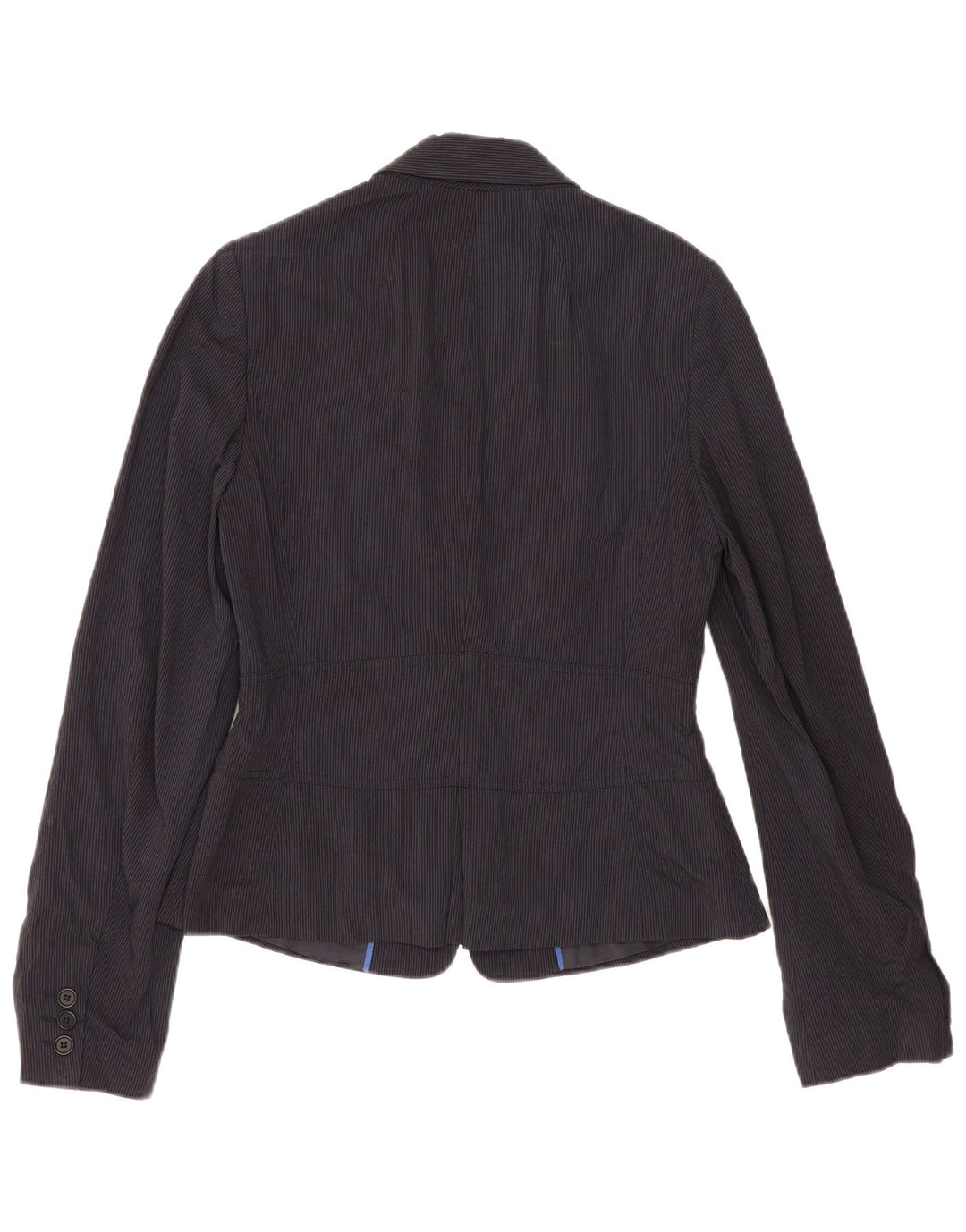 Giacca blazer da donna a 2 bottoni Reiss UK 12 medio blu navy gessato