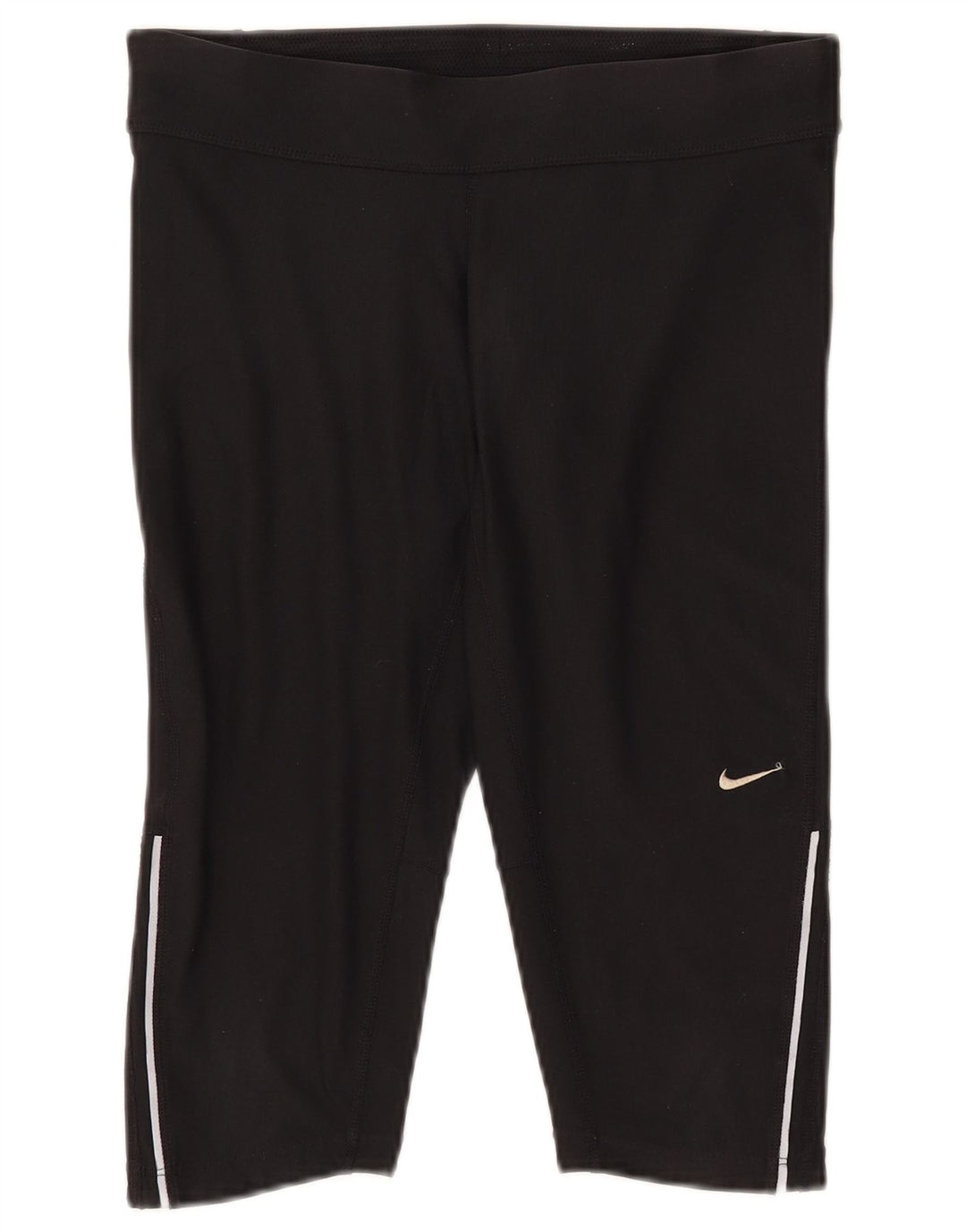 Pantaloncini sportivi Bermuda Dri Fit da donna NIKE UK 10 piccoli in poliestere nero