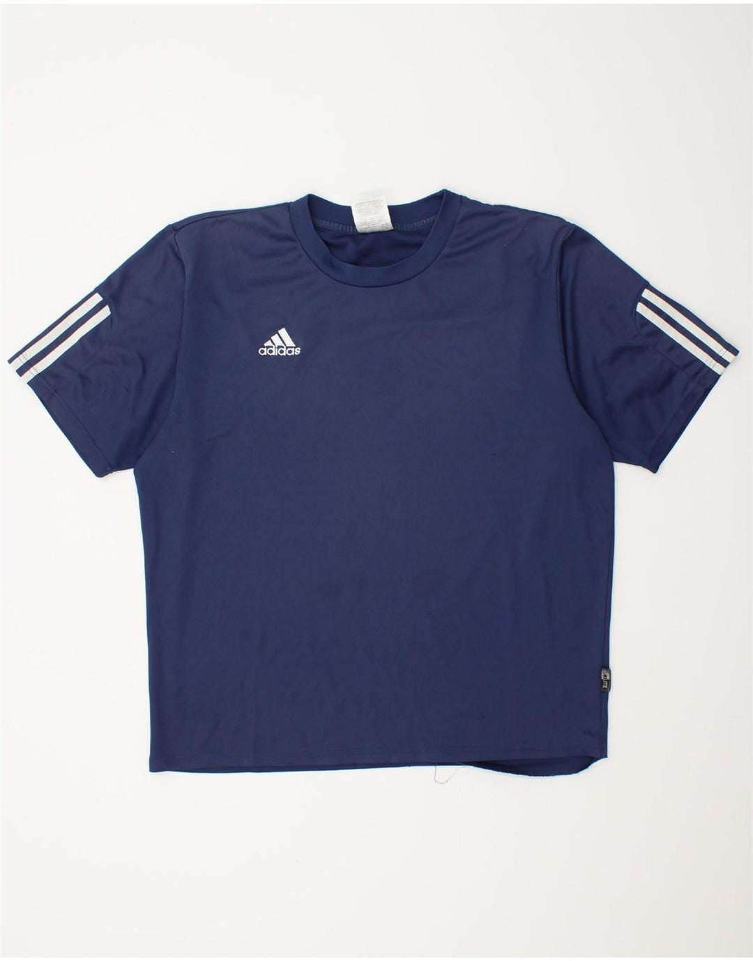 T-shirt ADIDAS da uomo Climalite Top grande in poliestere blu navy