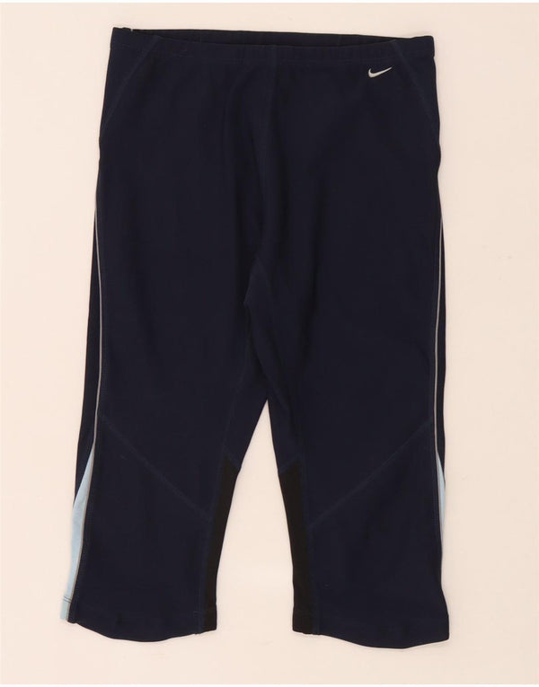 Leggings Nike Capri da donna UK 14/16 Large in poliestere color block blu navy