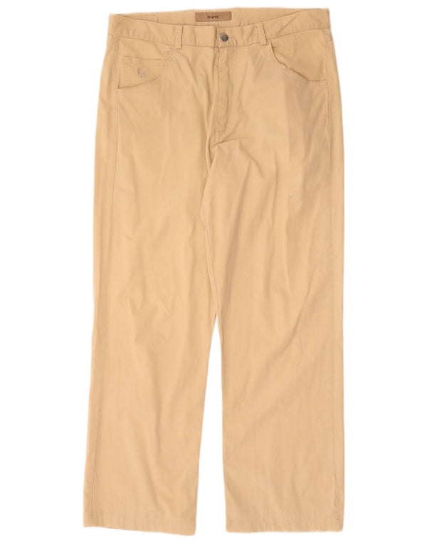 Pantaloni casual dritti da uomo Avirex W34 L28 in cotone beige