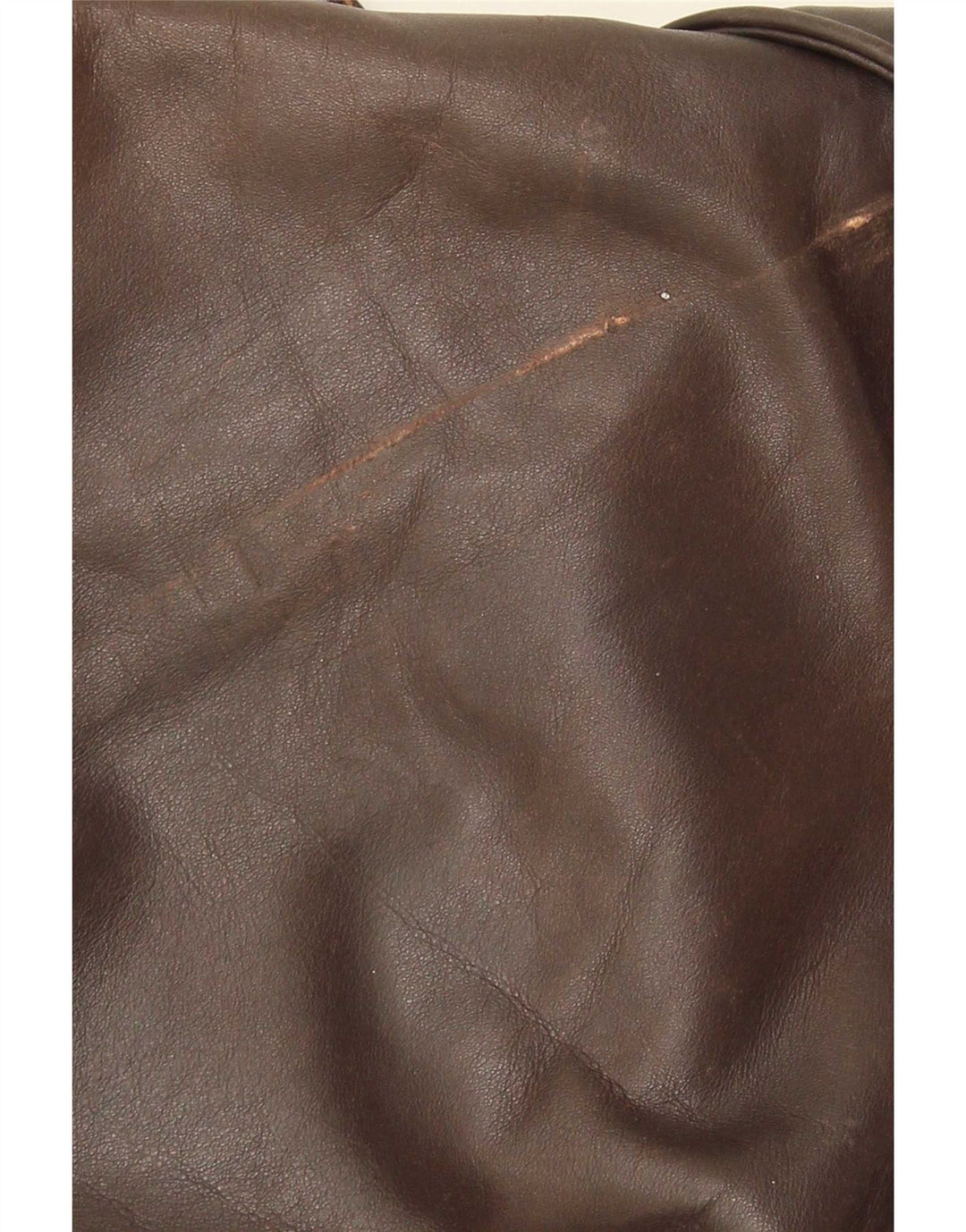 Giubbotto bomber in pelle militare vintage da uomo UK 38 Marrone medio