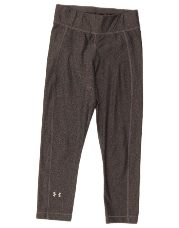 Leggings Under Armour da donna Heat Gear Capri UK 4 XS poliestere grigio