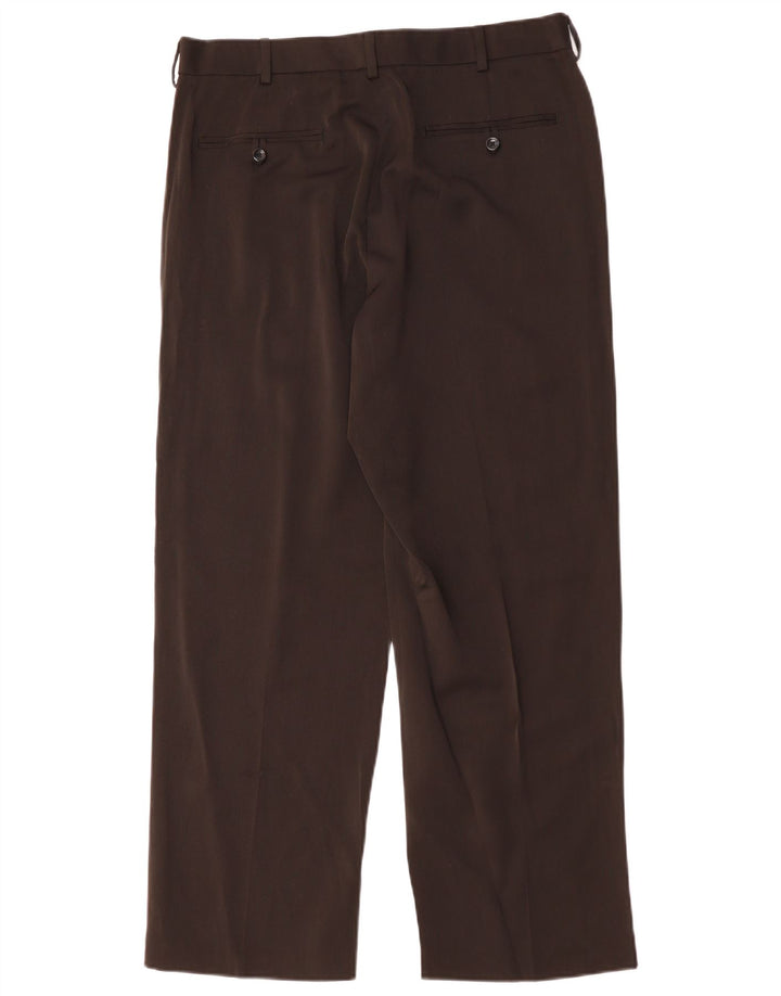 Pantaloni chino dritti da uomo Izod W34 L29 poliestere nero