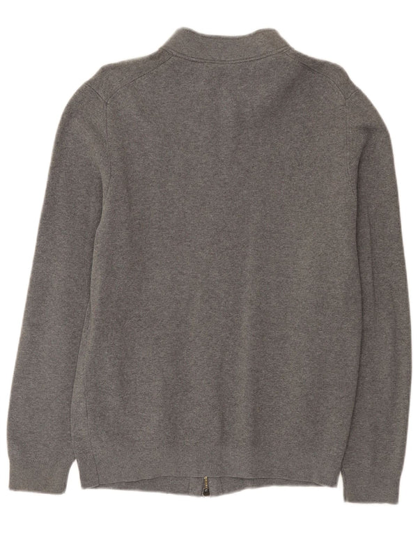 Maglione cardigan da donna Massimo Dutti UK 16 grande grigio
