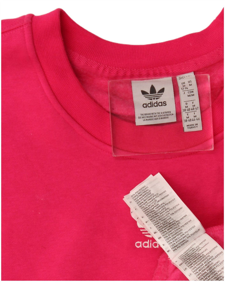 Felpa oversize da donna Adidas Jumper UK 12/14 Poliestere rosa medio