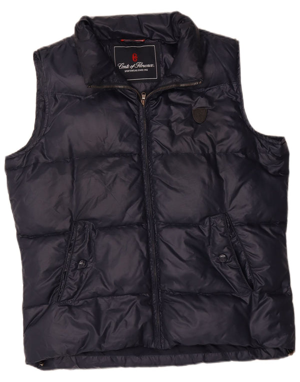 Gilet imbottito da uomo Conte of Florence UK 42 XL poliestere blu navy