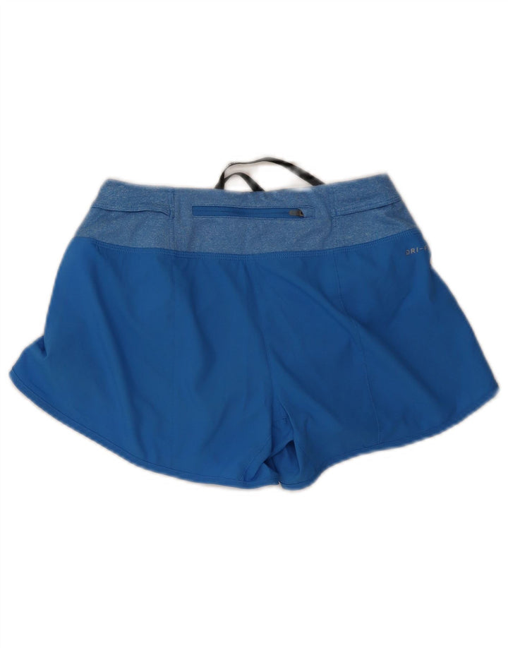 Pantaloncini sportivi Nike da donna Dri Fit UK 4 XS blu poliestere