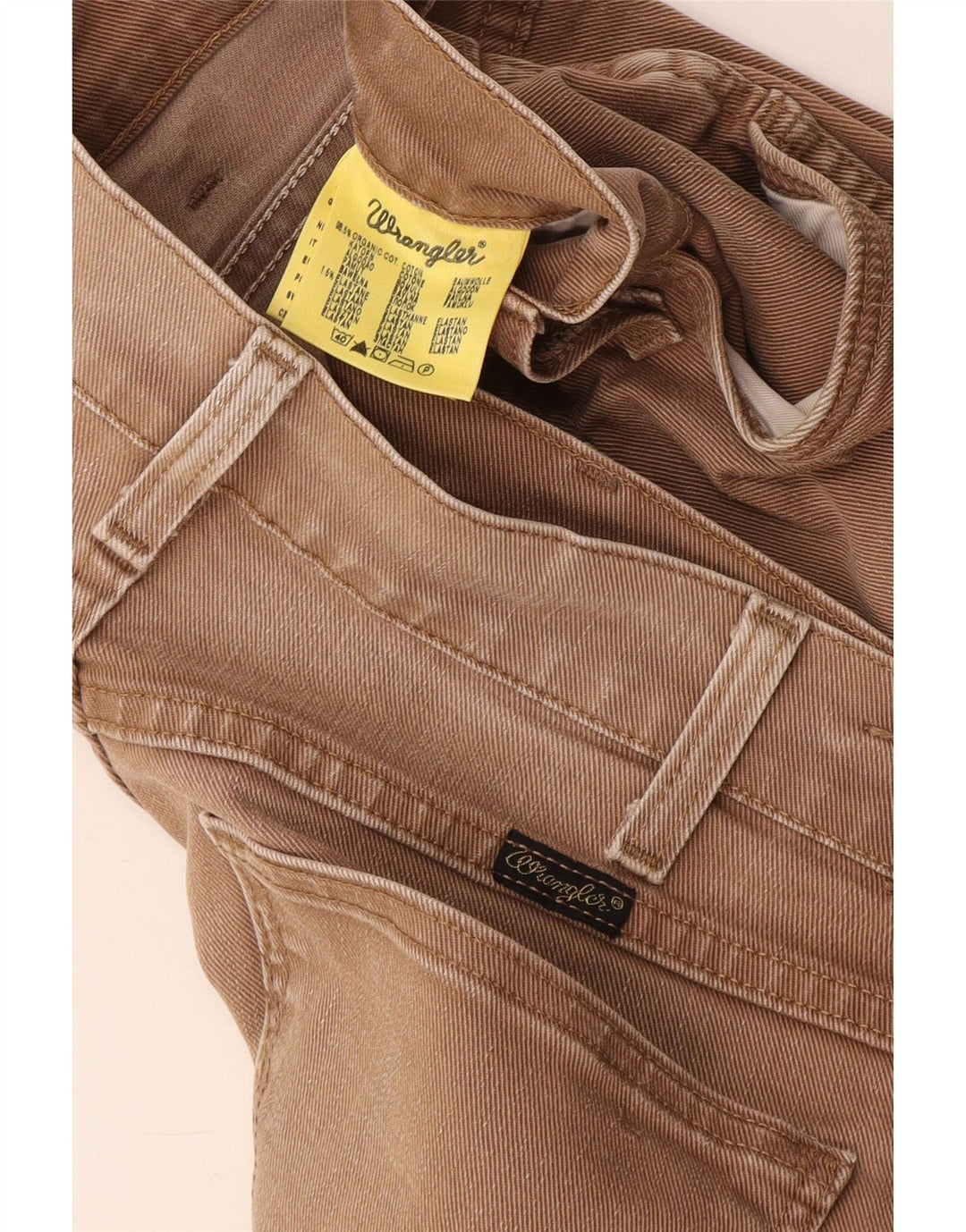 Jeans slim da uomo Wrangler W31 L34 cotone marrone