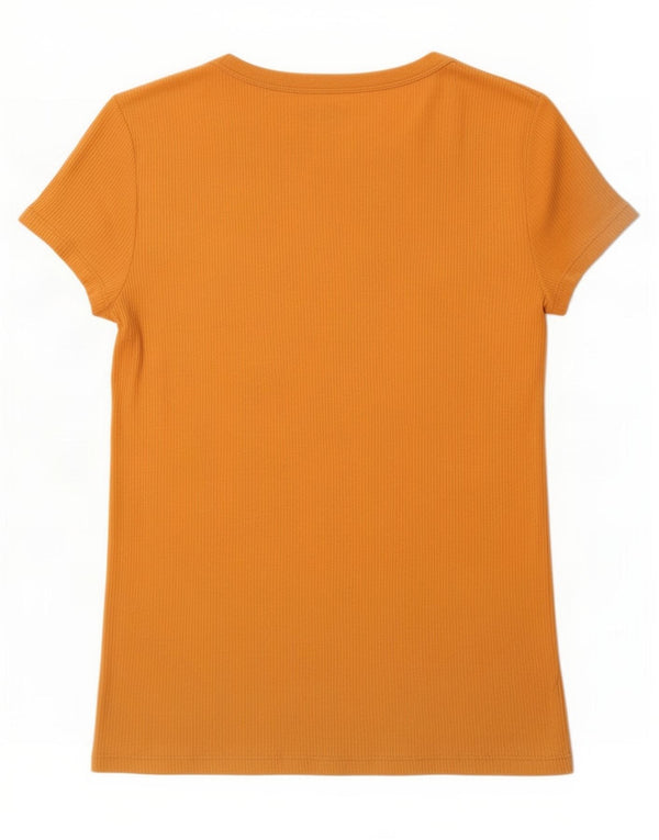 Gap T-shirt da donna Top UK 10 Small Arancione in cotone