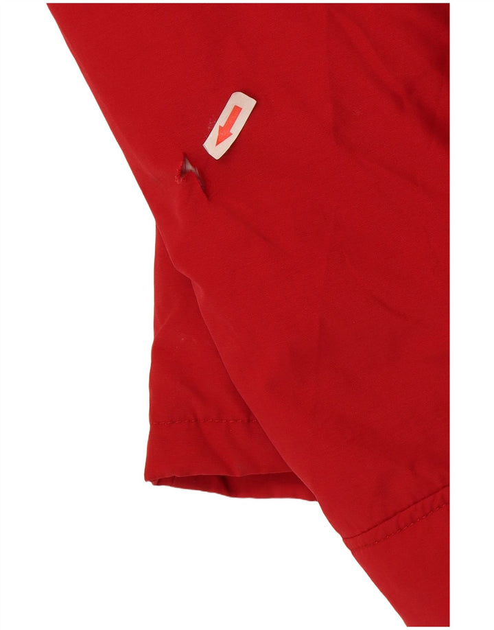 Giacca imbottita con cappuccio da donna Rifle UK 14 cotone rosso medio