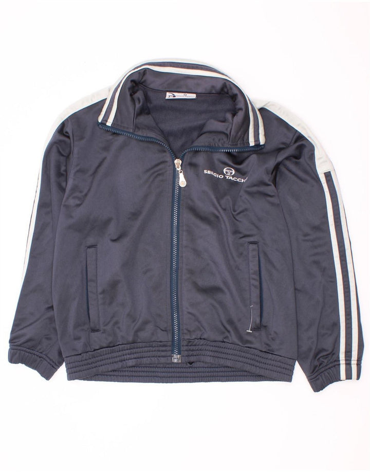 Giacca Top della Tuta da Ragazzo Sergio Tacchini 11-12 Anni Media Blu Navy