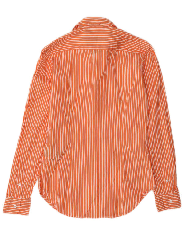 Camicia da donna Ralph Lauren US 4 Small in cotone a righe arancioni