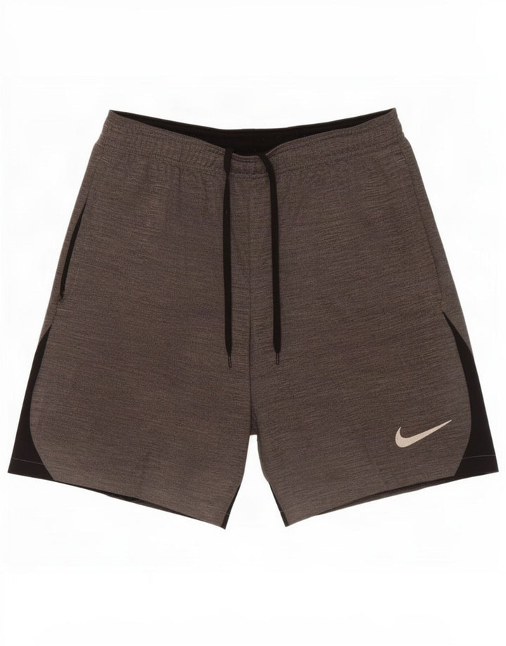 Pantaloncini sportivi Nike Dri Fit Slim da uomo in poliestere grigio medio