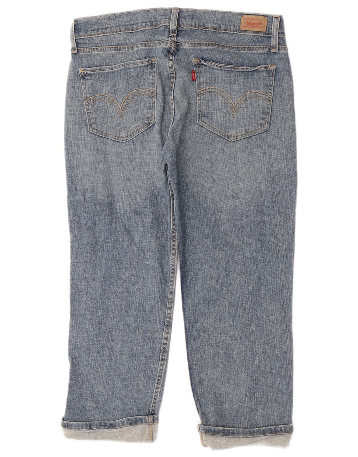 Jeans Levi's Donna 524 Super Low Capri W32 L23 Blu