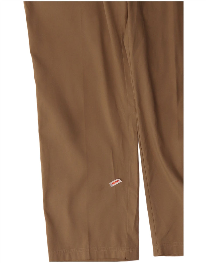 Pantaloni chino dritti NIKE Dri Fit da uomo W32 L30 poliestere beige