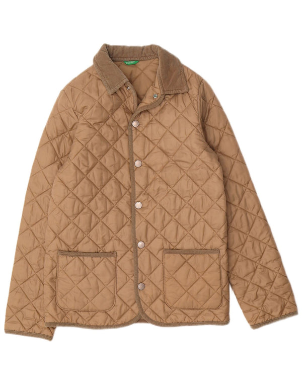 Giubbotto Trapuntato Bambino Benetton 11-12 Anni 2XL Beige Poliammide