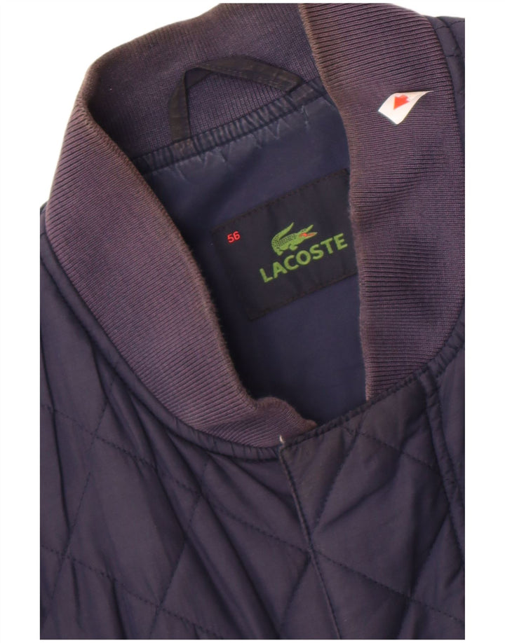Giacca trapuntata da uomo Lacoste IT 56 3XL Poliestere blu navy