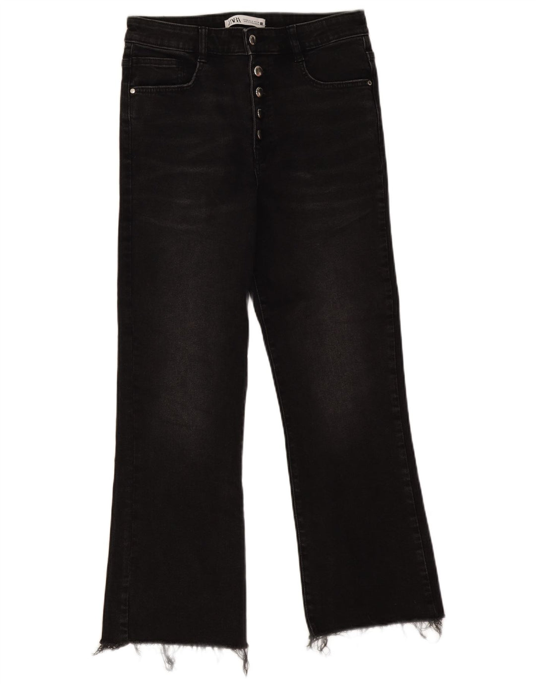 Jeans Bootcut da donna Zara EU 40 medio W30 L26 cotone nero