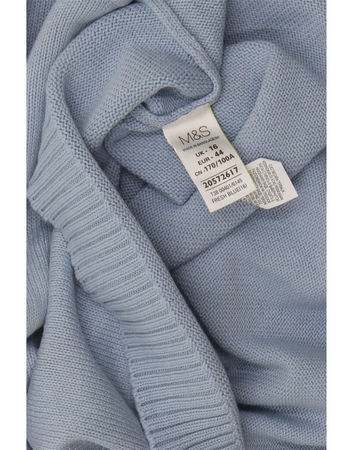 Maglione maglione con scollo a barca da donna Marks & Spencer UK 16 grande blu